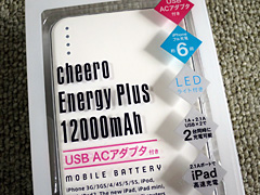 cheero Energy Plus 12000mAh̎ʐ^
